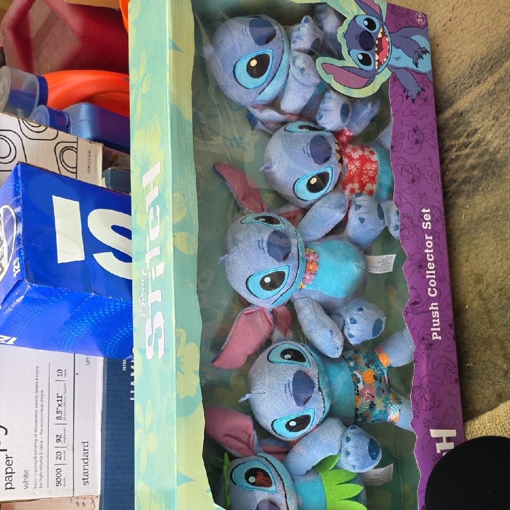 Disney Stitch Plush Set - Blue and Pink